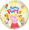 Palloncino Tondo Peppa Pig Party Mylar Rosa Pastello