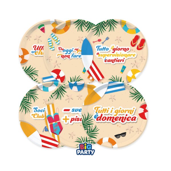 Piatti Finalmente in Pensione 18 cm (8 pz)