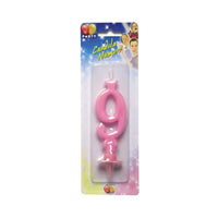 Candelina Rosa Numero 9 10 cm