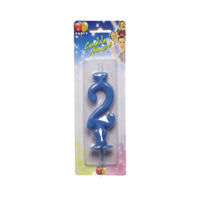 Candelina Celeste Numero 2 10 cm