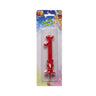 Candelina Rossa Numero 1 10 cm Rosso