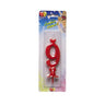 Candelina Rossa Numero 9 10 cm Rosso