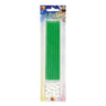 Candeline Matita Verdi (12 pz) 15 cm Verde