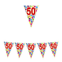 Festone Bandierina Numero 50 Pvc