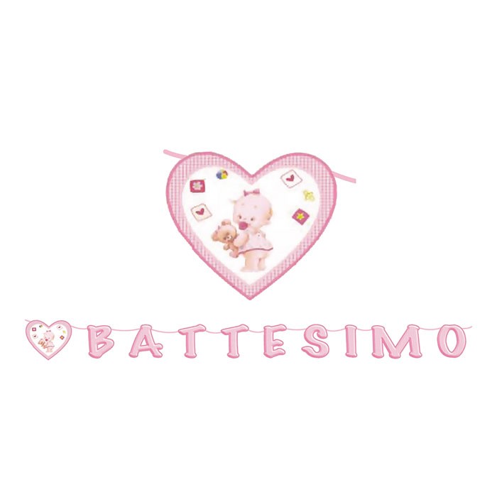 Festone Maxi Battesimo  (6 mt)
