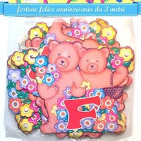 Festone "Felice Anniversario" Orsetti