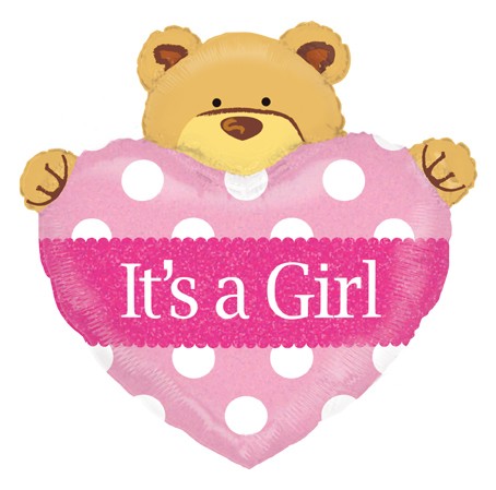Palloncino Orsetto It's a Girl