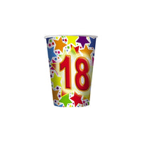 Bicchierini Numero 18 (10 pz) Carta