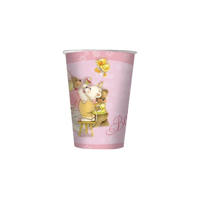 Bicchierini Battesimo Rosa (10 pz)