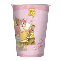 Bicchieri Battesimo Rosa (10 pz) Carta