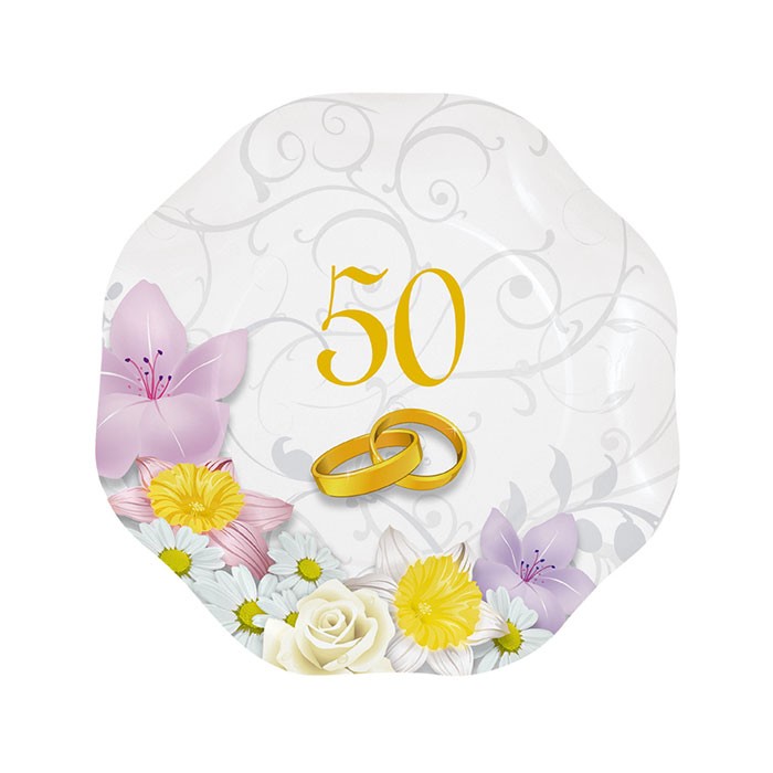 Piatti Ø 18 cm 50° Anniversario (10 pz)