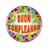 Piatti di Carta Buon Compleanno (10 pz) 18 cm