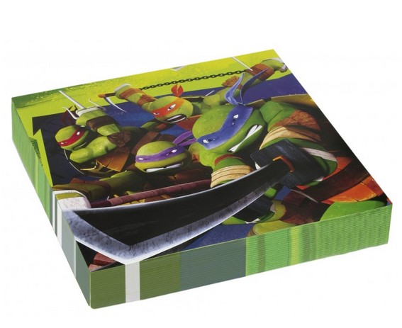 Tovaglioli Tartarughe Ninja 33x33cm (20 pz)