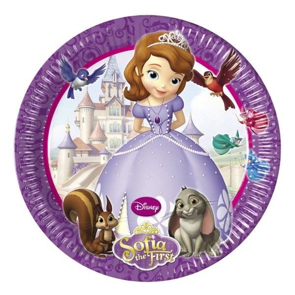 Piatti Sofia la Principessa da 20 cm (8 pz)