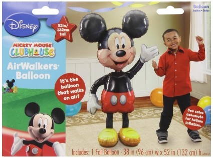 Palloncino Topolino AirWalkers Gigante (137cm)