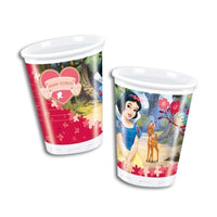 Bicchieri di Plastica Biancaneve da 200 ml