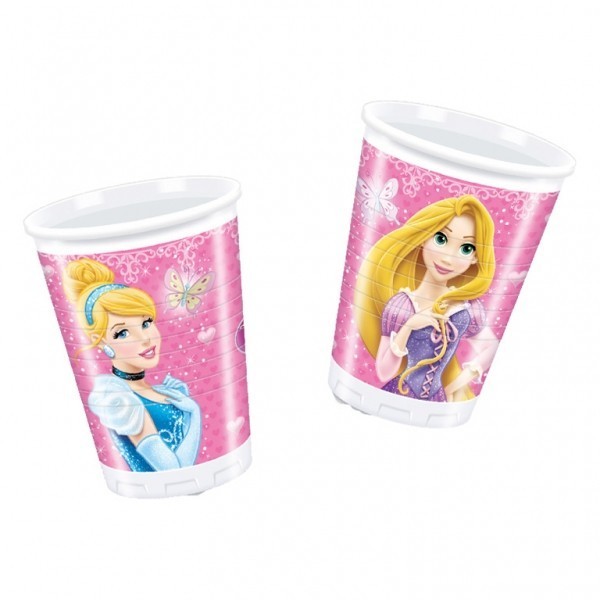 Bicchieri Principesse Disney da 200 ml (8 pz)