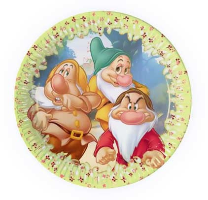 Piatti Sette Nani da 20 cm (10 pz)