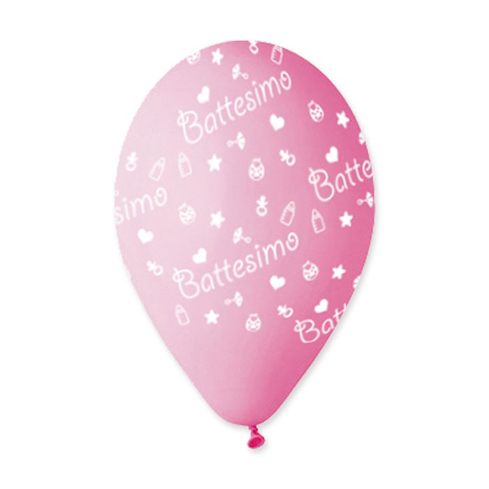 Palloncini Battesimo Rosa