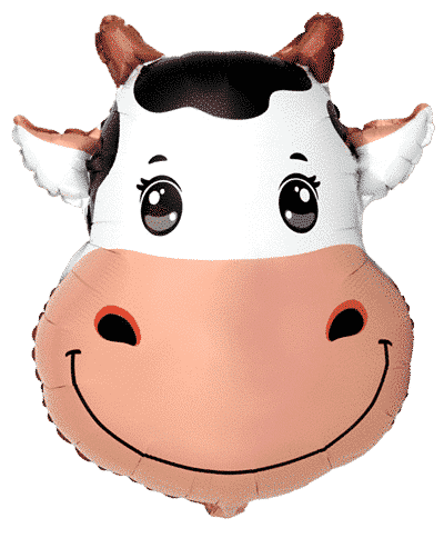 Pallocino Mylar Testa Mucca