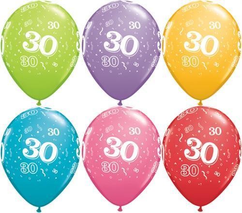 Palloncini Numero 30 Multicolor