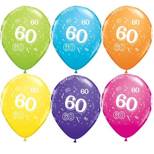 Palloncini Numero 60 Multicolor