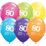 Palloncini in Lattice Numero 80 Multicolor 30 cm