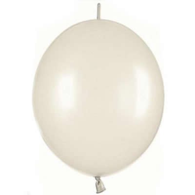 Palloncini Lattice Link Bianco Metallizzato