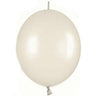Palloncini Lattice Link Bianco Metallizzato 35 cm