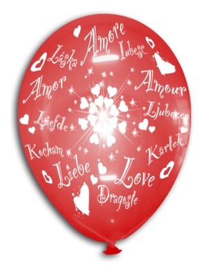 Palloncini Lattice Scritta Amore 