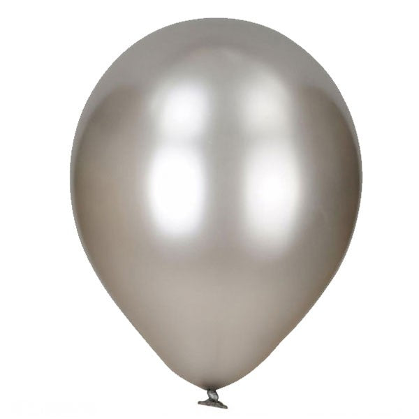 Palloncini in Lattice Argento Metallizzato 30 cm da 50 pz