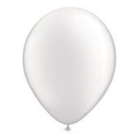 Palloncini in Lattice Bianco Metallizzato 12" da 50 pz 30 cm