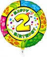 Palloncino Animaloon Tondo Numero 2 54 cm