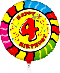 Palloncino Animaloon Tondo Numero 4 54 cm