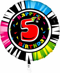 Palloncino Animaloon Tondo Numero 5 54 cm