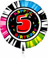 Palloncino Animaloon Tondo Numero 5 54 cm