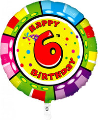 Palloncino Animaloon Tondo Numero 6 54 cm