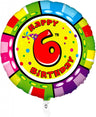 Palloncino Animaloon Tondo Numero 6 54 cm
