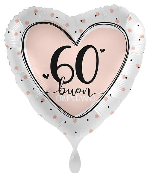 Palloncino Cuore Compleanno 60 anni