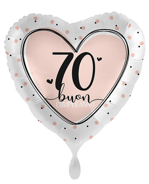 Palloncino Cuore Compleanno 70 anni