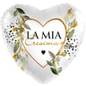 Palloncino Mylar a Cuore Cresima Botanica