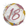 Palloncino Tondo 18 Anni Rosa e Oro